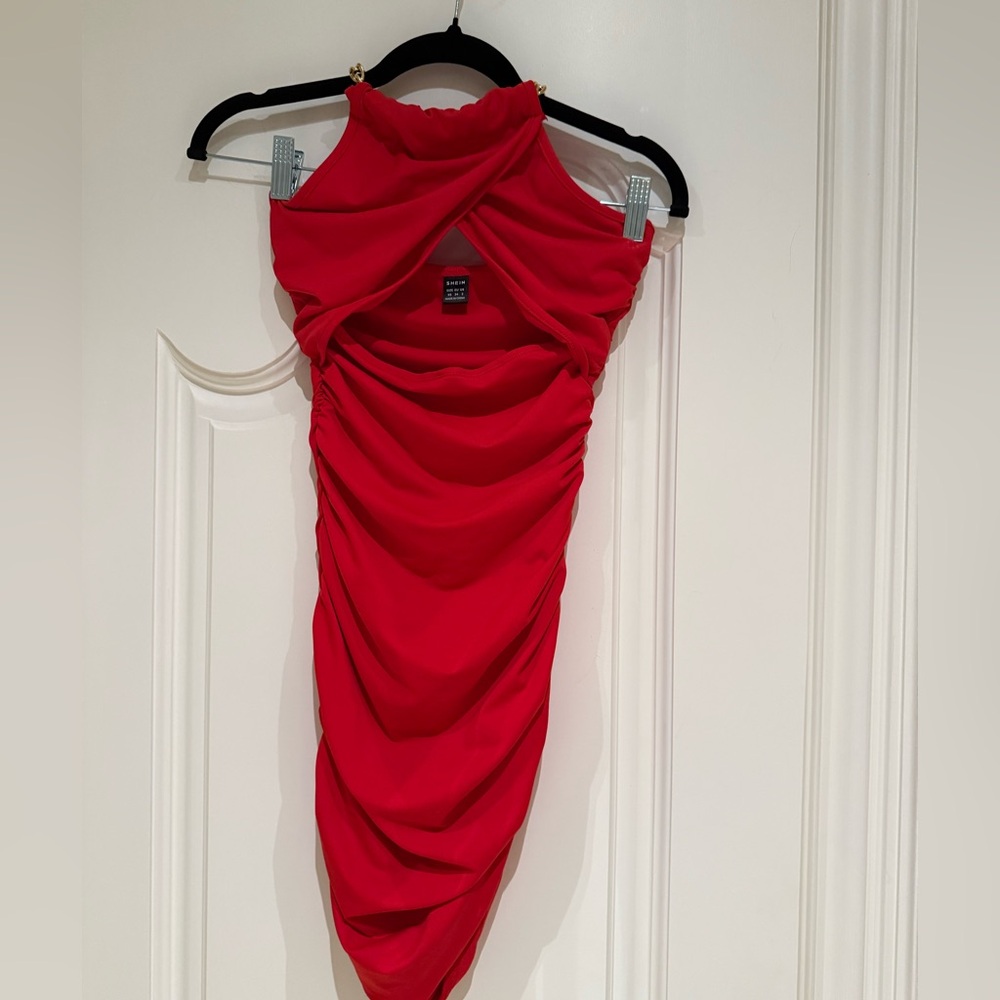 SHEIN off Shoulder Red Dress. Never been worn.